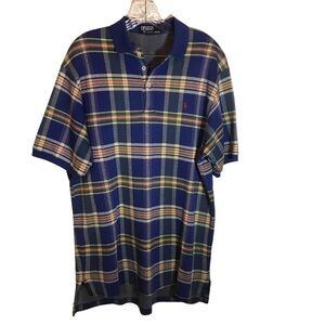 Polo by Ralph Lauren men’s plaid polo shirt multicolor size L